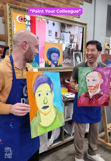 Paint and Sip Class for Team Building