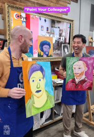 Paint and Sip Class for Team Building