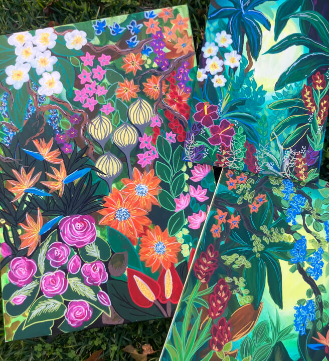 Paint and Sip Class: Funky Rainforest