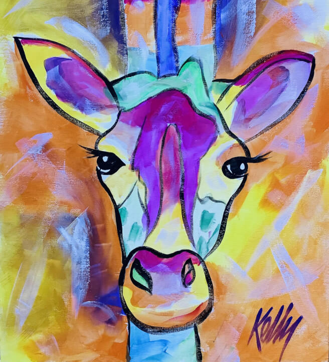 Paint and Sip Class: Giraffe Sydney | Events | ClassBento