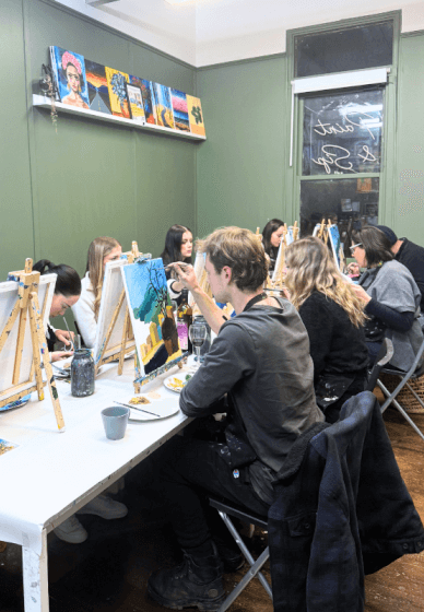 Paint and Sip Class: Italy's Blue Lemon Haven