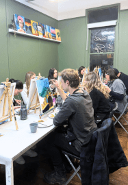 Paint and Sip Class: Italy's Blue Lemon Haven