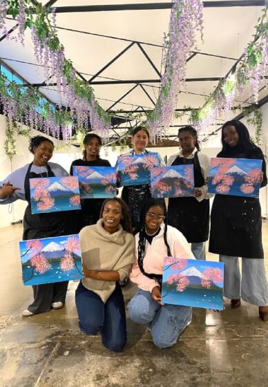 Paint and Sip Class: Japanese Cherry Blossoms
