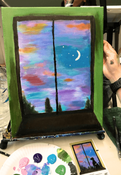 Paint and Sip Class: Looking Out the Window