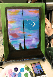 Paint and Sip Class: Looking Out the Window