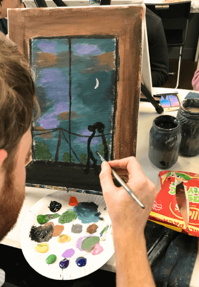 Paint and Sip Class: Looking Out the Window