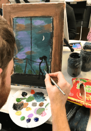 Paint and Sip Class: Looking Out the Window