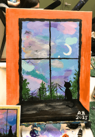 Paint and Sip Class: Looking Out the Window