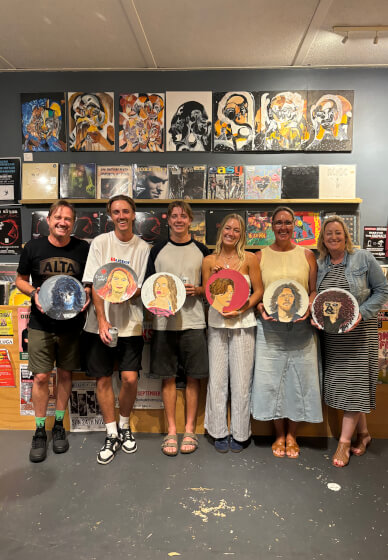 Paint and Sip Class: Painting Records