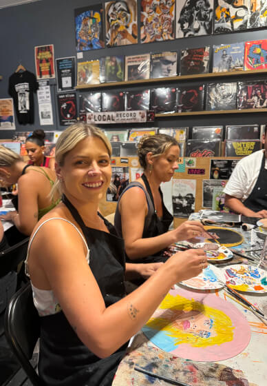 Paint and Sip Class: Painting Records