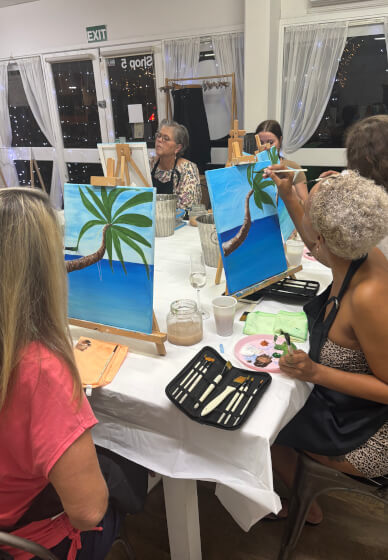 Paint and Sip Class: Pandanus Palms
