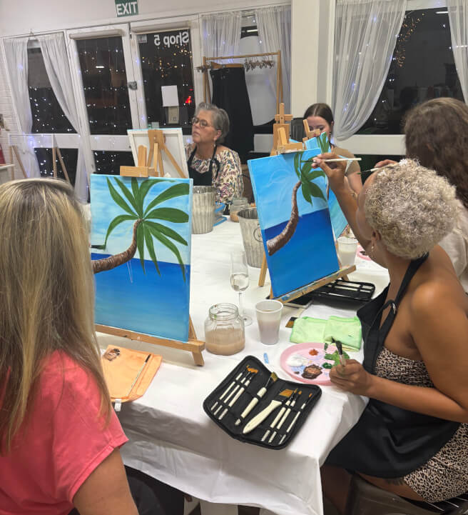 Paint and Sip Class: Pandanus Palms