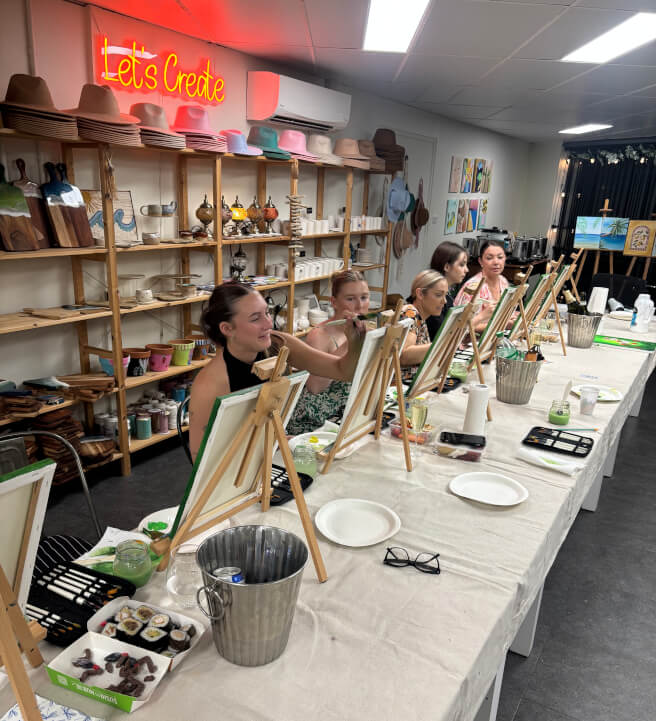 Paint and Sip Class: Pandanus Palms