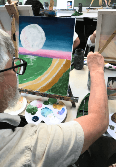 Paint and Sip Class: Pink Moon