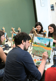 Paint and Sip Class: Poppies à La Van Gogh