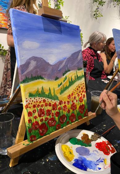 Paint and Sip Class: Poppy Field