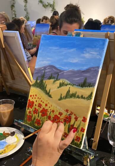 Paint and Sip Class: Poppy Field
