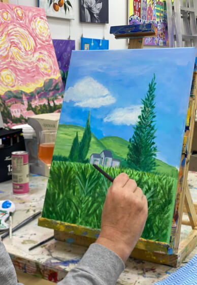 Paint and Sip Class: Poppy Meadow