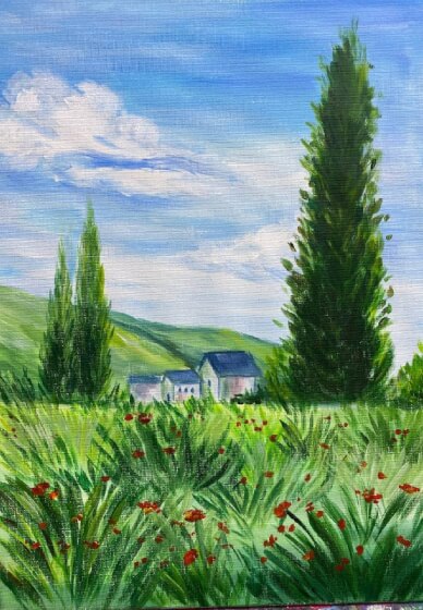 Paint and Sip Class: Poppy Meadow