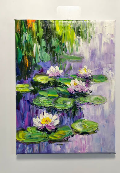 Paint and Sip Class: Purple Water Lilies