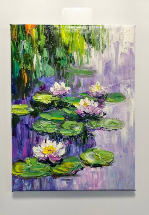 Paint and Sip Class: Purple Water Lilies