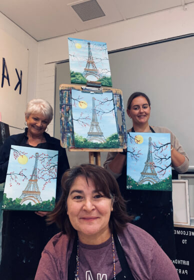 Paint and Sip Class: Travel Around the World