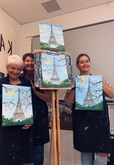 Paint and Sip Class: Travel Around the World