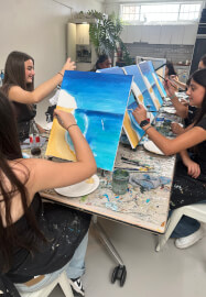 Paint and Sip Class: Tropical Beach Holiday