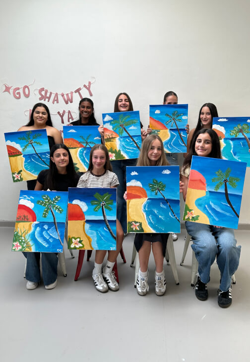Paint and Sip Class: Tropical Beach Holiday