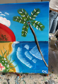Paint and Sip Class: Tropical Beach Holiday