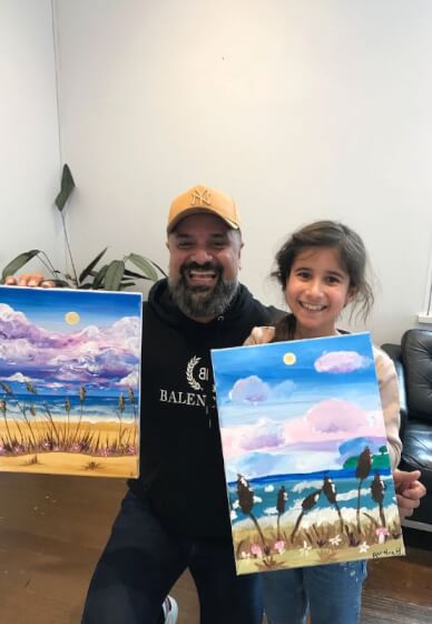 Paint and Sip Class: Twilight Walk on the Beach