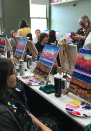 Paint and Sip Class: Twilight Walk on the Beach