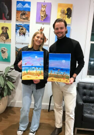 Paint and Sip Class: Twilight Walk on the Beach