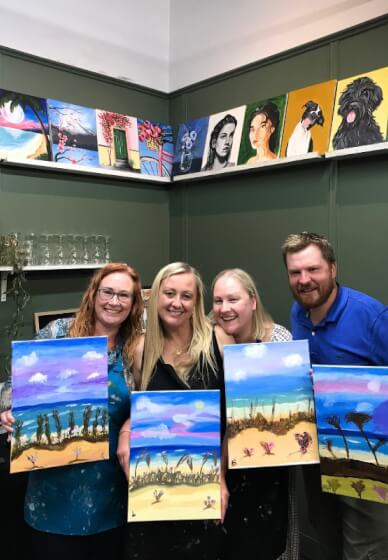 Paint and Sip Class: Twilight Walk on the Beach