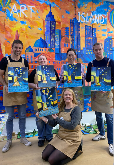 Paint and Sip Class: Van Gogh's Café Terrace at Night