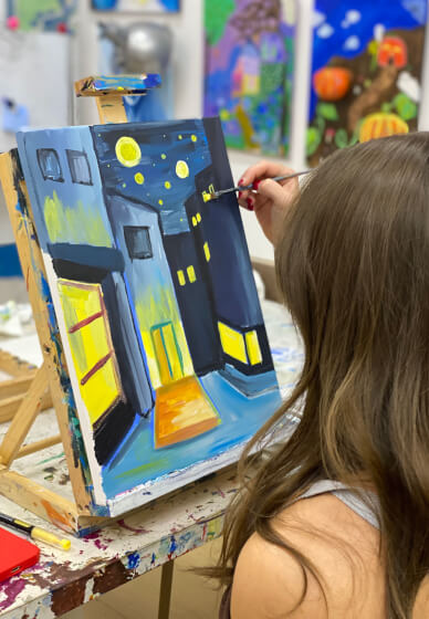 Paint and Sip Class: Van Gogh's Café Terrace at Night