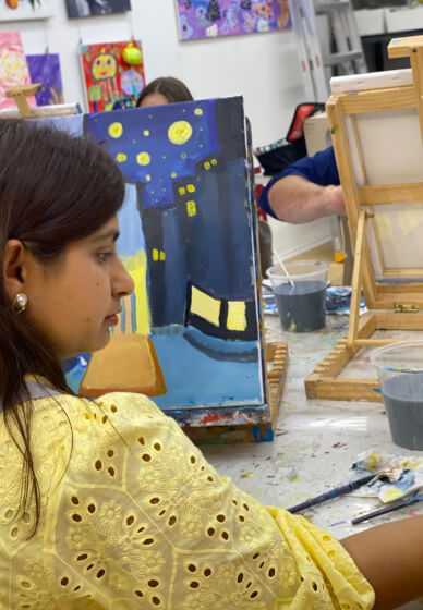 Paint and Sip Class: Van Gogh's Café Terrace at Night