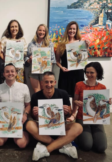 Paint and Sip Class: Watercolour Kookaburra