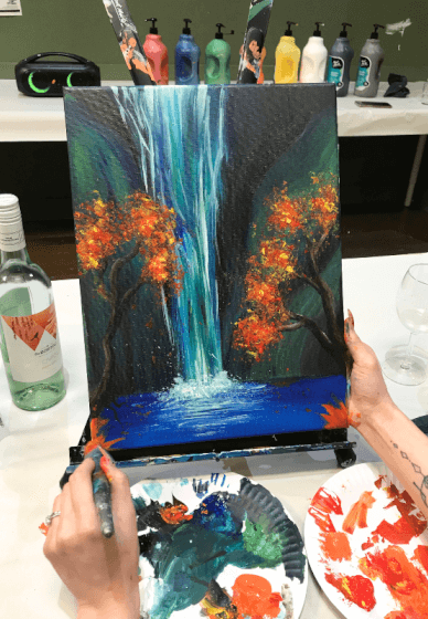 Paint and Sip Class: Waterfall