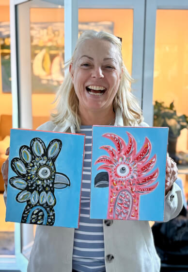 Paint and Sip Class with Kath and Kim (Impersonator)