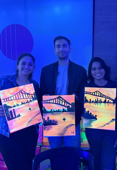 Paint and Sip Class with Mini Traveller Canvas