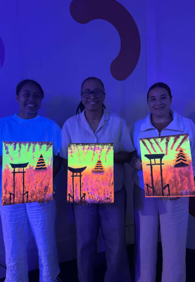Paint and Sip: Glow UV Light Paint Party
