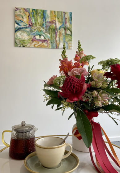 Mother's Day Paint and Sip Class with High Tea