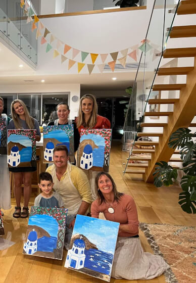 Paint and Sip Party at Home