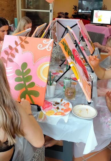Paint and Sip Party at Home