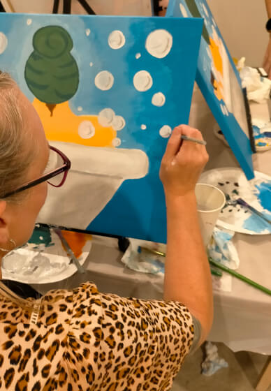 Paint and Sip Party at Home