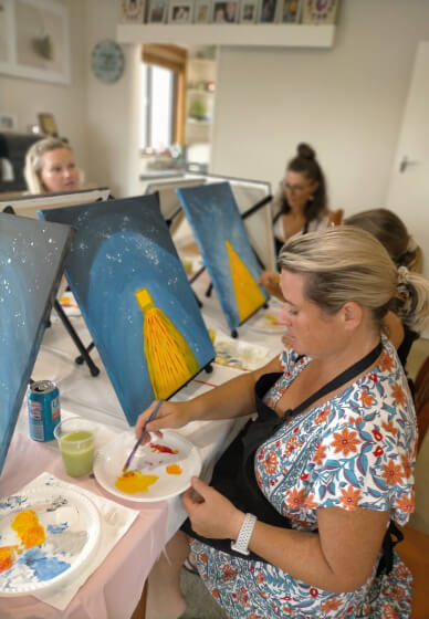 Paint and Sip Party at Home