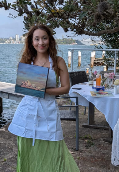 Paint and Sip Team Building Class: Sydney Opera House