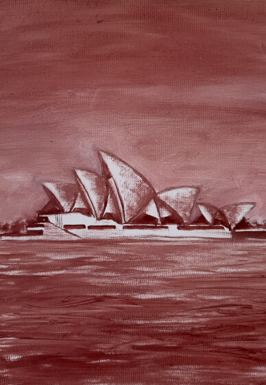 Paint and Sip Team Building Class: Sydney Opera House