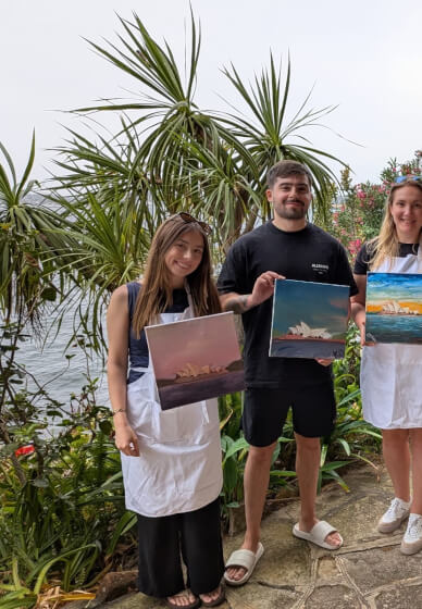 Paint and Sip Team Building Class: Sydney Opera House